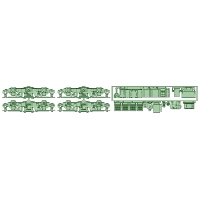 EZ73-11：731･732床下機器+台車枠【武蔵模型工房　Nゲージ 鉄道模型】